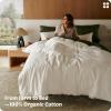 imageBedsure Cotton Duvet Cover Queen 100 GOTS Organic Cotton Duvet Cover Set Fair Trade Certified Queen Bedding Set EcoFriendly UltraSoft Breathable Home Bedding for All SeasonsIvory 90quotx90quot001  Ivory  Organic