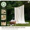 imageBedsure Cotton Duvet Cover Queen 100 GOTS Organic Cotton Duvet Cover Set Fair Trade Certified Queen Bedding Set EcoFriendly UltraSoft Breathable Home Bedding for All SeasonsIvory 90quotx90quot001  Ivory  Organic