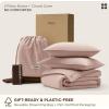 imageBedsure Cotton Duvet Cover Queen 100 GOTS Organic Cotton Duvet Cover Set Fair Trade Certified Queen Bedding Set EcoFriendly UltraSoft Breathable Home Bedding for All SeasonsIvory 90quotx90quot09  Cooling Petal Pink No Comforter