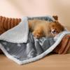 imageBedsure Waterproof Blanket for Bed  Soft Print Sherpa Fleece Pet Cat Dog Blankets for Large Dogs Couch Protection Soft Plush Reversible Furniture Protector Twin Size 60quotx80quot Smokey GreySmokey Grey