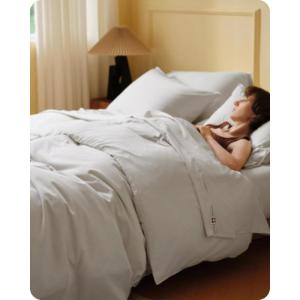 imageBedsure Cotton Duvet Cover Queen 100 GOTS Organic Cotton Duvet Cover Set Fair Trade Certified Queen Bedding Set EcoFriendly UltraSoft Breathable Home Bedding for All SeasonsIvory 90quotx90quot02  Cooling Linen No Comforter