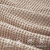 imageBedsure 100 Cotton Duvet Cover Queen Size with Fitted Sheet  4 Pieces Coconut White Waffle Weave Bedding Set GentleSoft and Breathable Includes 1 Duvet Cover 90x90 1 Fitted Sheet 2 Pillow Shams05  Khaki No Comforter