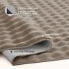imageBedsure 5x7 Faux Wool Area Rugs for Living Room Machine Washable Carpet NonSlip Backing Pet Friendly Throw Rug for Bedroom Dining Room Gray02  Brown