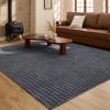 imageBedsure 5x7 Faux Wool Area Rugs for Living Room Machine Washable Carpet NonSlip Backing Pet Friendly Throw Rug for Bedroom Dining Room Gray04  Grey