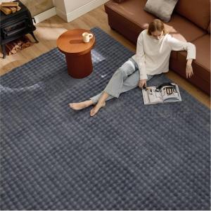 imageBedsure 5x7 Faux Wool Area Rugs for Living Room Machine Washable Carpet NonSlip Backing Pet Friendly Throw Rug for Bedroom Dining Room Gray04  Grey