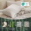 imageBedsure Cooling Muslin Cotton Duvet Cover Queen Size  Cotton Blend Rayon Derived from Bamboo Duvet Covet Set for Hot Sleepers  UltraSoft ampamp Breathable ampamp Lightweight Bedding Set Oat Milk 90quotx90quot05  Cooling Muslin  Oat Milk No Comforter