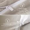 imageBedsure Cooling Muslin Cotton Duvet Cover Queen Size  Cotton Blend Rayon Derived from Bamboo Duvet Covet Set for Hot Sleepers  UltraSoft ampamp Breathable ampamp Lightweight Bedding Set Oat Milk 90quotx90quot01  Cooling Muslin  Linen No Comforter