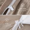 imageBedsure Cooling Muslin Cotton Duvet Cover Queen Size  Cotton Blend Rayon Derived from Bamboo Duvet Covet Set for Hot Sleepers  UltraSoft ampamp Breathable ampamp Lightweight Bedding Set Oat Milk 90quotx90quot06  Cooling Muslin  Khaki No Comforter