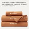 imageBedsure King Size Sheets Set  4 Pieces Soft King Sheets  Breathable ampamp Cooling  Hotel Luxury  Easy Care Polyester Microfiber Bedding for Women Men Dusty Pink22  Dusty Orange