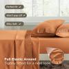 imageBedsure King Size Sheets Set  4 Pieces Soft King Sheets  Breathable ampamp Cooling  Hotel Luxury  Easy Care Polyester Microfiber Bedding for Women Men Dusty Pink22  Dusty Orange