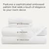 imageBedsure King Size Sheets Set  4 Pieces Soft King Sheets  Breathable ampamp Cooling  Hotel Luxury  Easy Care Polyester Microfiber Bedding for Women Men Dusty Pink07  White