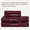 imageBedsure King Size Sheets Set  4 Pieces Soft King Sheets  Breathable ampamp Cooling  Hotel Luxury  Easy Care Polyester Microfiber Bedding for Women Men Dusty Pink21  Red