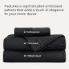 imageBedsure King Size Sheets Set  4 Pieces Soft King Sheets  Breathable ampamp Cooling  Hotel Luxury  Easy Care Polyester Microfiber Bedding for Women Men Dusty Pink04  Black
