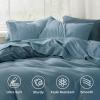 imageBedsure King Size Sheets Set  4 Pieces Soft King Sheets  Breathable ampamp Cooling  Hotel Luxury  Easy Care Polyester Microfiber Bedding for Women Men Dusty Pink17  Mineral Blue