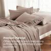 imageBedsure King Size Sheets Set  4 Pieces Soft King Sheets  Breathable ampamp Cooling  Hotel Luxury  Easy Care Polyester Microfiber Bedding for Women Men Dusty Pink24  Khaki