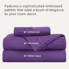 imageBedsure King Size Sheets Set  4 Pieces Soft King Sheets  Breathable ampamp Cooling  Hotel Luxury  Easy Care Polyester Microfiber Bedding for Women Men Dusty Pink29  Purple