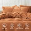 imageBedsure King Size Sheets Set  4 Pieces Soft King Sheets  Breathable ampamp Cooling  Hotel Luxury  Easy Care Polyester Microfiber Bedding for Women Men Dusty Pink22  Dusty Orange