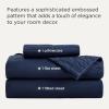 imageBedsure King Size Sheets Set  4 Pieces Soft King Sheets  Breathable ampamp Cooling  Hotel Luxury  Easy Care Polyester Microfiber Bedding for Women Men Dusty Pink19  Navy