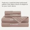 imageBedsure King Size Sheets Set  4 Pieces Soft King Sheets  Breathable ampamp Cooling  Hotel Luxury  Easy Care Polyester Microfiber Bedding for Women Men Dusty Pink24  Khaki