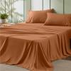 imageBedsure King Size Sheets Set  4 Pieces Soft King Sheets  Breathable ampamp Cooling  Hotel Luxury  Easy Care Polyester Microfiber Bedding for Women Men Dusty Pink23  Terracotta