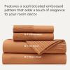 imageBedsure King Size Sheets Set  4 Pieces Soft King Sheets  Breathable ampamp Cooling  Hotel Luxury  Easy Care Polyester Microfiber Bedding for Women Men Dusty Pink22  Dusty Orange