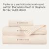 imageBedsure King Size Sheets Set  4 Pieces Soft King Sheets  Breathable ampamp Cooling  Hotel Luxury  Easy Care Polyester Microfiber Bedding for Women Men Dusty Pink08  Light Beige