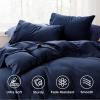 imageBedsure King Size Sheets Set  4 Pieces Soft King Sheets  Breathable ampamp Cooling  Hotel Luxury  Easy Care Polyester Microfiber Bedding for Women Men Dusty Pink19  Navy