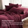 imageBedsure King Size Sheets Set  4 Pieces Soft King Sheets  Breathable ampamp Cooling  Hotel Luxury  Easy Care Polyester Microfiber Bedding for Women Men Dusty Pink21  Red