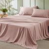 imageBedsure King Size Sheets Set  4 Pieces Soft King Sheets  Breathable ampamp Cooling  Hotel Luxury  Easy Care Polyester Microfiber Bedding for Women Men Dusty Pink20  Dusty Pink