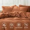 imageBedsure King Size Sheets Set  4 Pieces Soft King Sheets  Breathable ampamp Cooling  Hotel Luxury  Easy Care Polyester Microfiber Bedding for Women Men Dusty Pink23  Terracotta