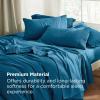 imageBedsure King Size Sheets Set  4 Pieces Soft King Sheets  Breathable ampamp Cooling  Hotel Luxury  Easy Care Polyester Microfiber Bedding for Women Men Dusty Pink18  Teal Blue