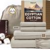 imageBedsure 100 Giza Egyptian Cotton Sheets  CEA Certified King Size Bed Set Sateen Weave Cool ampamp Silky Soft 16quot Deep Pocket 700 Thread Count Hotel Collection Cotton Bedding Sheets Forest KingLinen