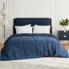 imageBedsure Duvet Insert Lightweight Comforter Quilted Cooling Duvet Insert Ultra Soft Down Alternative Comforter with Corner Tabs Queen Light Grey88x88Navy