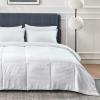 imageBedsure Duvet Insert Lightweight Comforter Quilted Cooling Duvet Insert Ultra Soft Down Alternative Comforter with Corner Tabs Queen Light Grey88x88White