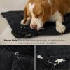 imageBedsure Chew Proof Dog Bed Large Sized Dog  Chew Resistant Dog Crate Pad Machine Washable Durable Kennel Mat for Chewers with Reinforced Corners Black 35x22 inLCrate 35L x 22W x 1Th