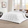 imageBedsure Comforter Duvet Insert  Quilted Comforters Queen Size All Season Duvet GentleSoft Down Alternative Bedding with 8 Tabs Gifts for WomenMen White Queen 88 x 88 InchesWhite