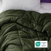 imageBedsure Comforter Duvet Insert  Quilted Comforters Queen Size All Season Duvet GentleSoft Down Alternative Bedding with 8 Tabs Gifts for WomenMen White Queen 88 x 88 InchesOlive Green