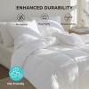 imageBedsure Comforter Duvet Insert  Quilted Comforters Queen Size All Season Duvet GentleSoft Down Alternative Bedding with 8 Tabs Gifts for WomenMen White Queen 88 x 88 InchesWhite