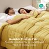 imageBedsure Comforter Duvet Insert  Quilted Comforters Queen Size All Season Duvet GentleSoft Down Alternative Bedding with 8 Tabs Gifts for WomenMen White Queen 88 x 88 InchesMustard Yellow