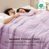 imageBedsure Comforter Duvet Insert  Quilted Comforters Queen Size All Season Duvet GentleSoft Down Alternative Bedding with 8 Tabs Gifts for WomenMen White Queen 88 x 88 InchesLight Purple