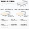 imageBedsure Comforter Duvet Insert  Quilted Comforters Queen Size All Season Duvet GentleSoft Down Alternative Bedding with 8 Tabs Gifts for WomenMen White Queen 88 x 88 InchesLight Grey