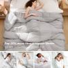 imageBedsure Comforter Duvet Insert  Quilted Comforters Queen Size All Season Duvet GentleSoft Down Alternative Bedding with 8 Tabs Gifts for WomenMen White Queen 88 x 88 InchesLight Grey