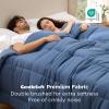 imageBedsure Comforter Duvet Insert  Quilted Comforters Queen Size All Season Duvet GentleSoft Down Alternative Bedding with 8 Tabs Gifts for WomenMen White Queen 88 x 88 InchesDark Slate Blue