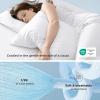 imageBedsure Cooling Sheets Queen Size Cooling Bed Sheets for Hot Sleepers Chill Cool Sheet Deep Pocket Up to 18 Inches Soft amp Breathable Queen Sheet Set 4 Pieces White02  White