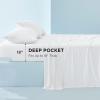 imageBedsure Cooling Sheets Queen Size Cooling Bed Sheets for Hot Sleepers Chill Cool Sheet Deep Pocket Up to 18 Inches Soft amp Breathable Queen Sheet Set 4 Pieces White02  White