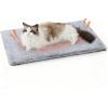 imageBedsure Self Warming Cat Bed Extra Warm Self Heating Mat for Cats amp Dogs Non Electric AntiSlip Medium Thermal Pet Pad Indoor with Removable Washable Cover 29 x 19BrownGrey