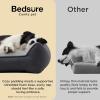 imageBedsure SupportMax XL Pro Orthopedic Dog Beds Large Sized Dog  Extra Thick Supportive Dogs Couch with Waterproof Washable Cover Extra Large Comfort Pet Sofa with Soft Sherpa amp Nonskid Bottom BeigeGrey