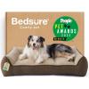 imageBedsure SupportMax XL Pro Orthopedic Dog Beds Large Sized Dog  Extra Thick Supportive Dogs Couch with Waterproof Washable Cover Extra Large Comfort Pet Sofa with Soft Sherpa amp Nonskid Bottom BeigeBrown