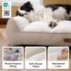 imageBedsure SupportMax XL Pro Orthopedic Dog Beds Large Sized Dog  Extra Thick Supportive Dogs Couch with Waterproof Washable Cover Extra Large Comfort Pet Sofa with Soft Sherpa amp Nonskid Bottom BeigeCream