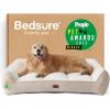 imageBedsure SupportMax XL Pro Orthopedic Dog Beds Large Sized Dog  Extra Thick Supportive Dogs Couch with Waterproof Washable Cover Extra Large Comfort Pet Sofa with Soft Sherpa amp Nonskid Bottom BeigeCream